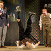 Oliver Chris, Tom Edden, and James Corden (left to right) in the Broadway production of 'One Man, Two Guvnors'