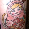 Listener Cris Martin's tattoo of a matryoshka (Russian nesting doll)