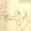 An 1859 drawing of the phonautograph by French inventor Édouard-Léon Scott de Martinville
