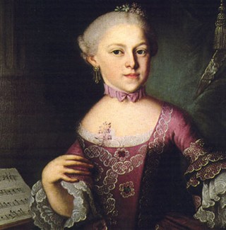 Portrait of Maria Anna Mozart