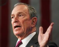 Mayor Michael Bloomberg delivers his annual State of the City address at Morris High School Campus on January 12, 2012 in the Bronx. Mario Tama