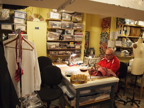 The wardrobe department at the New Amsterdam Theatre.