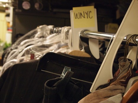 Richard Hake's Chimney Sweep costume ready to be delivered to dressing room.