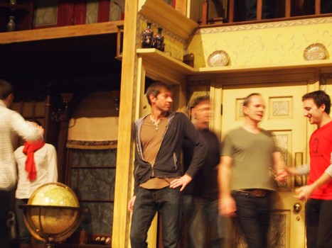 Hake learns the choreography for the 'Step In Time' number.