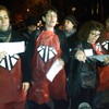 Teachers calling themselves the Real Reformers sang a rap against corporate control of schools at Tuesday evening's meeting of the Panel for Educational Policy.