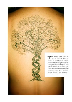 Tatoo of a tree.