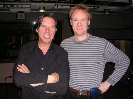 John Schaefer with singer songwriter and X frontman John Doe in 2005