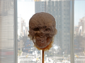 The exhibit Swept Away at New York’s Museum of Arts and Design features art made from dirt, dust, trash, and pollution. For Death Duster, artist Paul Hazelton sculpted a human skull out of household d