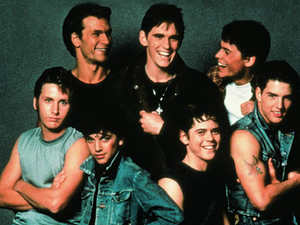 The cast of Francis Ford Coppola's The Outsiders