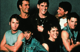 The cast of Francis Ford Coppola's The Outsiders