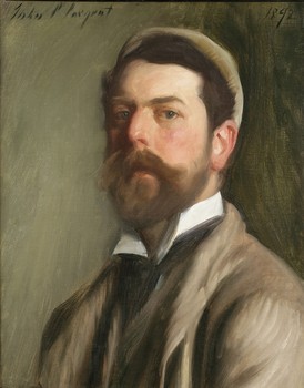 A self-portrait of John Singer Sargent from 1892 is also part of the academy's collection.