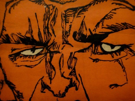 At MoMA: An exhibit devoted to German Expressionist prints and graphic design stunningly displays the movement's nuclear color palette. Above, detail of a poster by Egon Schiele, from 1910.