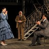 (from left) Annie Parisse, Dakin Matthews, Andre Holland and Reg Rogers in 'All's Well That Ends Well,' directed by Daniel Sullivan.