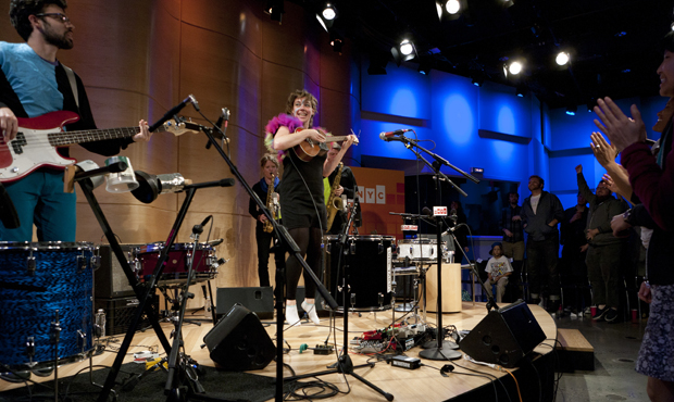 tUnE-yArDs performs for Studio 360, live at the Jerome L. Greene Performance Space.
