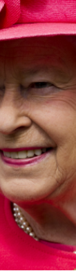 Queen Elizabeth II on tour in Chester, England celebrating her Diamond Jubilee