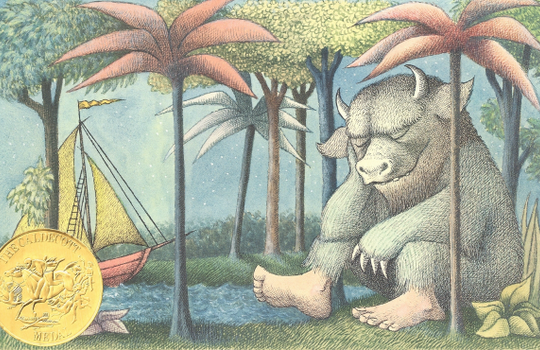 Detail from the cover of 'Where the Wild Things Are' by Maurice Sendak