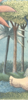 Detail from the cover of 'Where the Wild Things Are' by Maurice Sendak