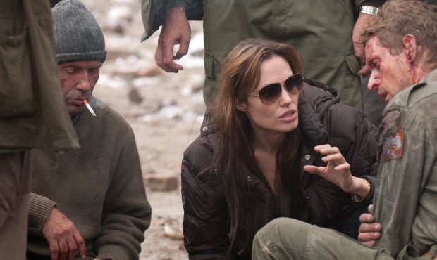 Angelina Jolie directs a scene from In the Land of Blood and Honey