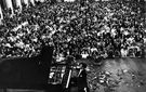 Van Cliburn at the Moscow Conservatory following his historic win at the first International Tchaikovsky Piano Competition, 1958.