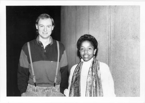 John Schaefer with Tonia Leon, February 1988
