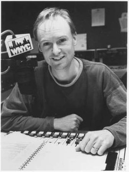 John Schaefer in the studio, 1990s
