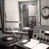 An early production booth at WQXR