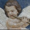 The original paint on the details, like this angel, has been restored meticulously.