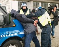 man arrest, handcuffs