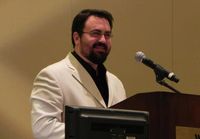 Jerry DeWitt at a lectern