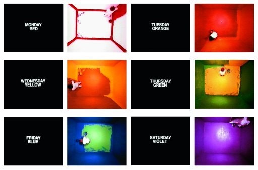 Another show not to miss: John Baldessari's 'Pure Beauty' at the Met. The artist's artist retrospective is full of cheeky wonders, such as the video 'Six Colorful Inside Jobs.'