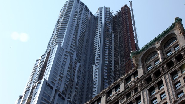 Frank Gehry's Beekman Tower in Lower Manhattan