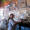 Behind the bar at Ruby's on Coney Island