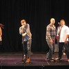 The cast of 'Outlaws: The Ballad of Billy the Kid' in action at New World Stages.