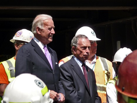 Mayor Michael Bloomberg and Vice President Joe Biden launch beginning of $500 million rehab.