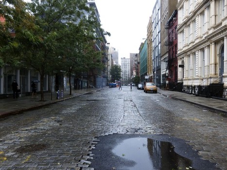 Bond St. in Manhattan on Sunday.