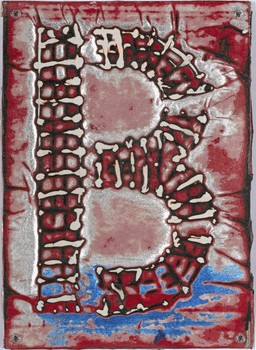 Another letter piece by Bradford at the Studio Museum. The artist frequenty scours his L.A. neighbhorhood for posters and signage he uses in his work.