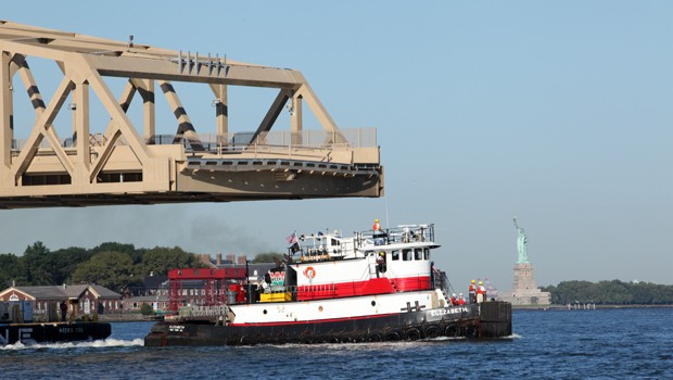 Passing the Statue of Liberty