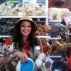 Self-described 'Safari Woman' Maria Puleo has been selling plush toys at the Wildlife Conservation Society’s kiosk inside FAO Schwarz since November.