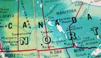 Detail from map of Canada