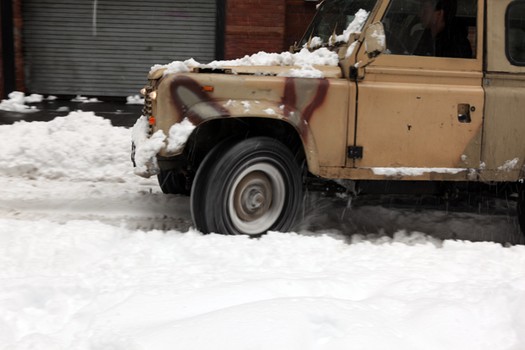 Snowy streets in SoHo on Janurary 27, 2011