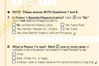 A U.S. Census form