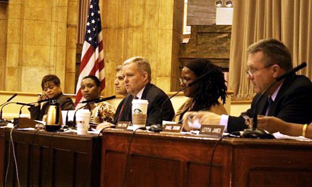 Councilman Van Bramer and other members of the Committee on Cultural Affairs discuss the Mayor's proposed cuts to arts institutions around the city.
