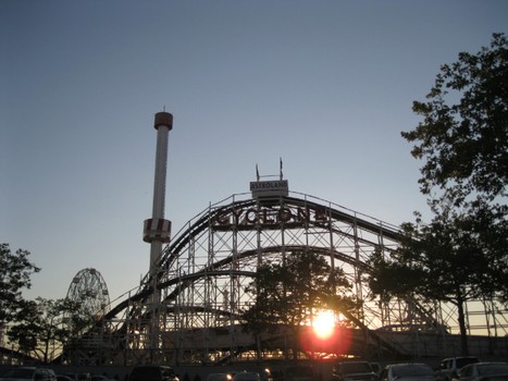 The famous Coney Island Cyclone.