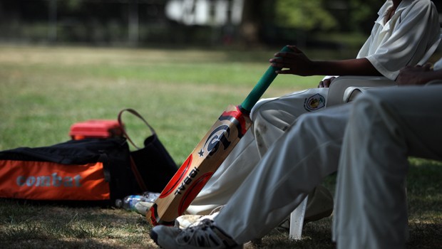 A cricketer's bat.