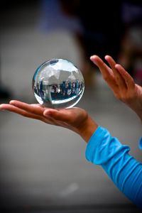 crystal ball, shot in London