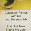 Cucumber pickle break, courtesy of Jeff Spurgeon