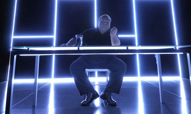 Mike Daisey stars in his latest one-man show, 'The Agony and the Ecstasy of Steve Jobs,' which opened at The Public Theater on Oct. 17, 2011.