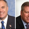 Comptroller Thomas DiNapoli and candidate Harry Wilson