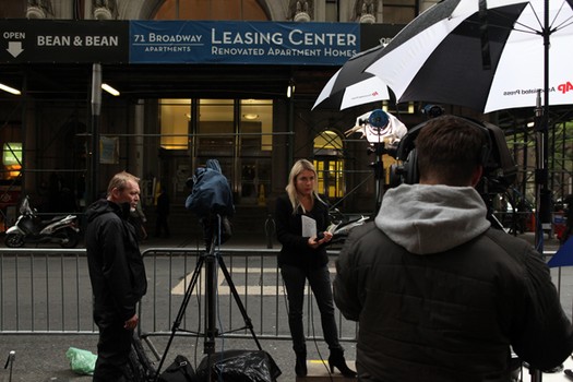 While undergoing house arrest, Dominique Strauss-Khan's wife has rented an apartment at 71 Broadway.
