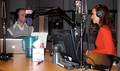 Faith and Mario in the studio.